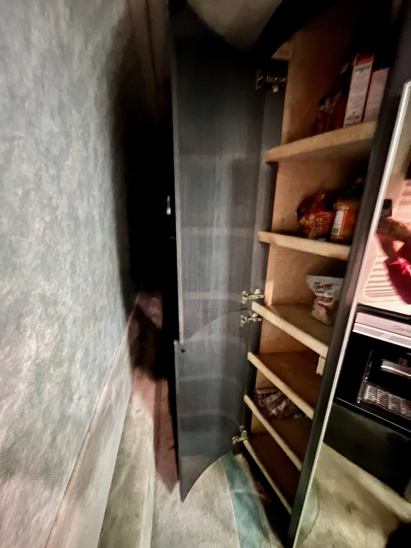 Full-height pantry with adjustable shelving